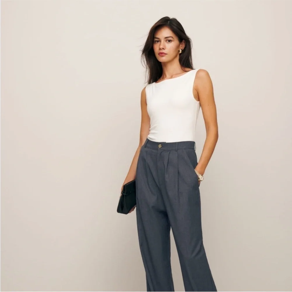 Reformation Dusk Boat-neck Organic Cotton-blend Top - Picture 2 of 10